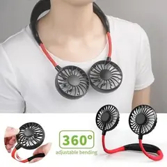 Portable USB Rechargeable Neck Fan - Rokomari